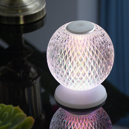 Acrylic Crystal LED Bedside Lamp RGB Touch Switch Desk Lamp Home Decor dealsniper-net