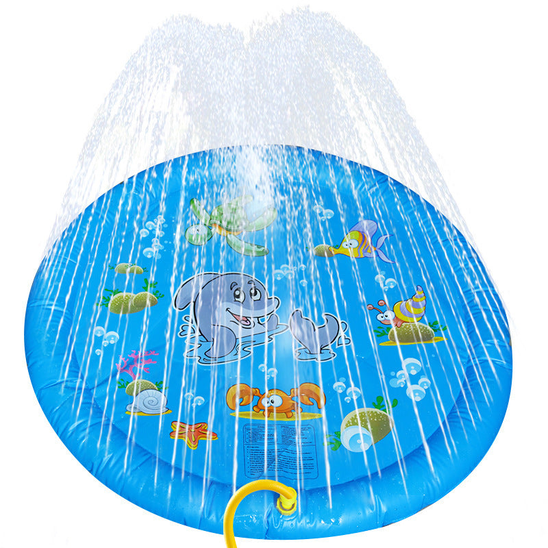 Non-Slip Splash Pad For Kids And Pet Dog Pool Summer Outdoor Pets dealsniper-net Blue 96cm