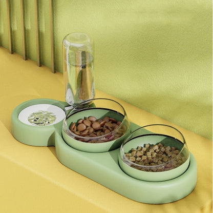 Pet Cat Bowl Automatic Feeder Dog Cat Food Bowl Pets Gym From House