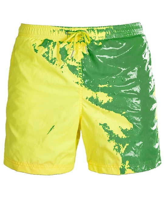 Discoloration In Water Beach Sports Fitness Shorts Quick-Drying Swimming Trunks Temperature Change Men dealsniper-net