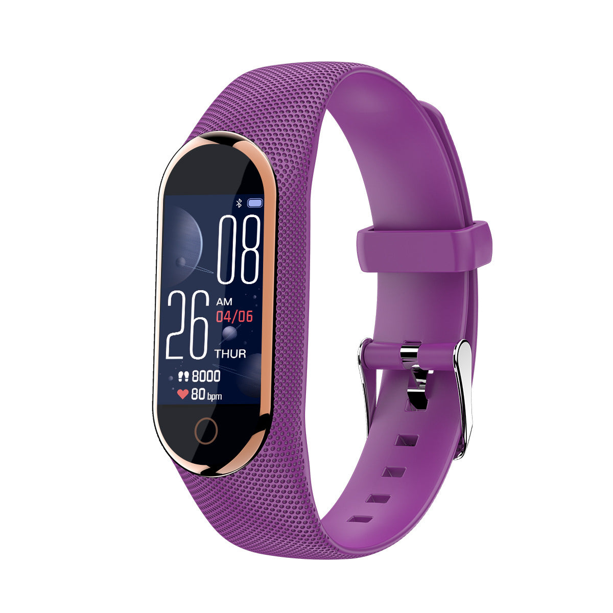 New M8 Smart Bracelet ECG Heart Rate Sleep Jewelry dealsniper-net Purple