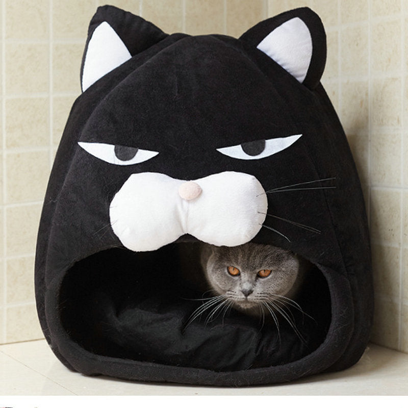 Cat House Bed Mat Sleeping Nest Pet Bed Pets Gym From House Black M