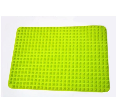 Non-Stick Silicone Pyramid Cooking Mat Baking Mat Kitchen DealSniper.net Green