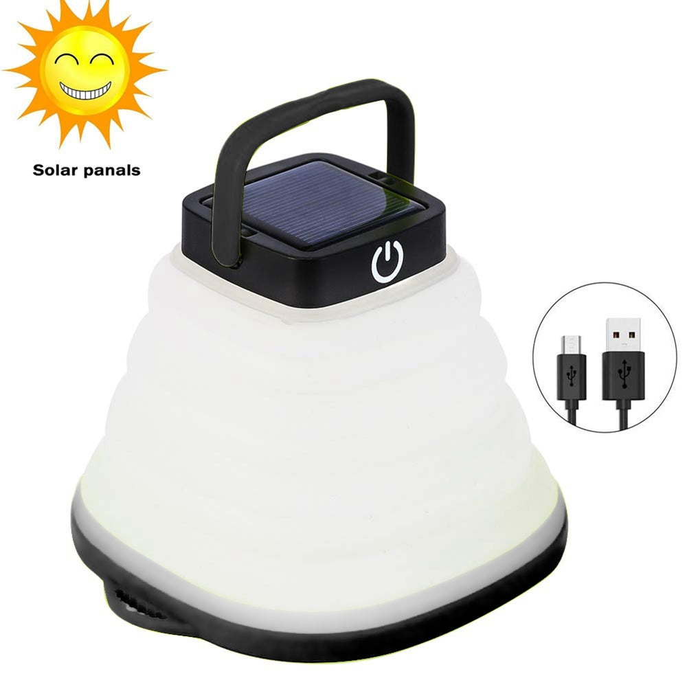 Collapsible Camping Light IP68 Waterproof Solar Foldable Lantern Outdoor dealsniper-net