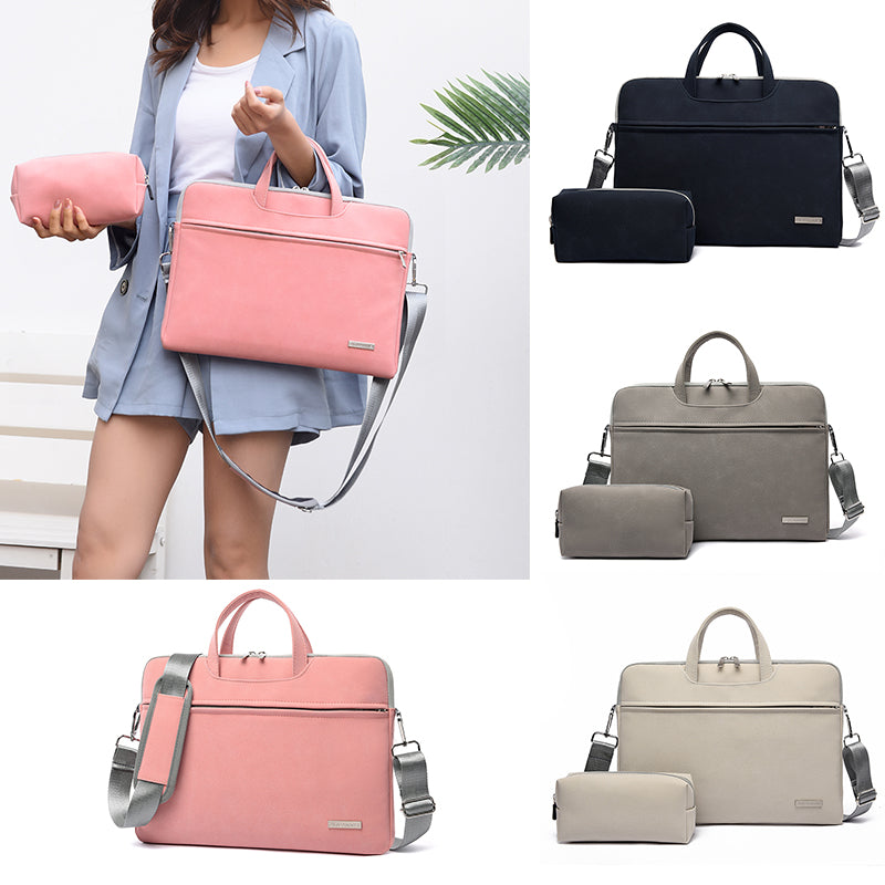 PU Leather Women Laptop Bag Notebook Carrying Case Electronics dealsniper-net