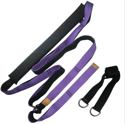 Yoga Strap Exercise Gym Belt Sports DealSniper.net Purple 3.8 cm