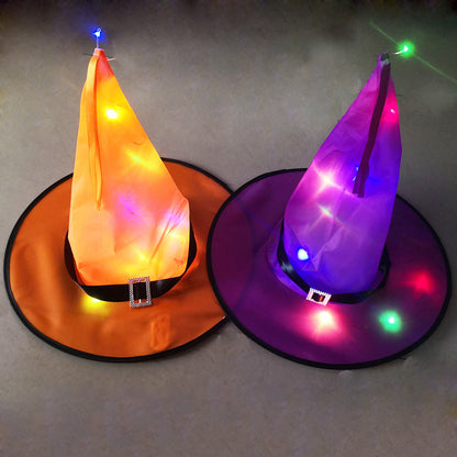 Halloween Decoration Witch Hat LED Lights Halloween Elf Ears Kids Deals DealSniper.net