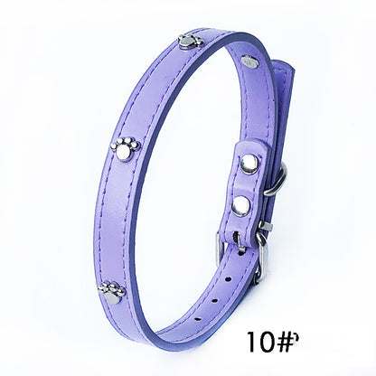 Pack Of 10 1.5 Leather Collars Dog Collars PU Collars