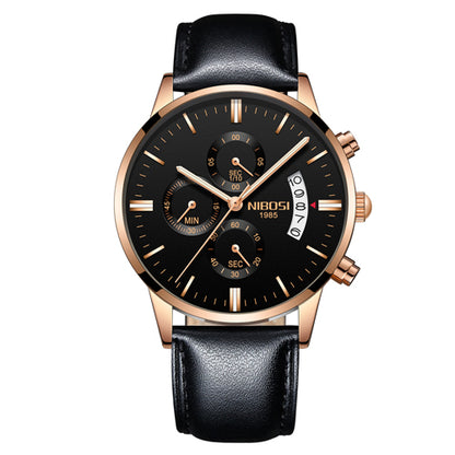 Men Watch Chronograph Sport Mens Watches Top Brand Men DealSniper.net F black