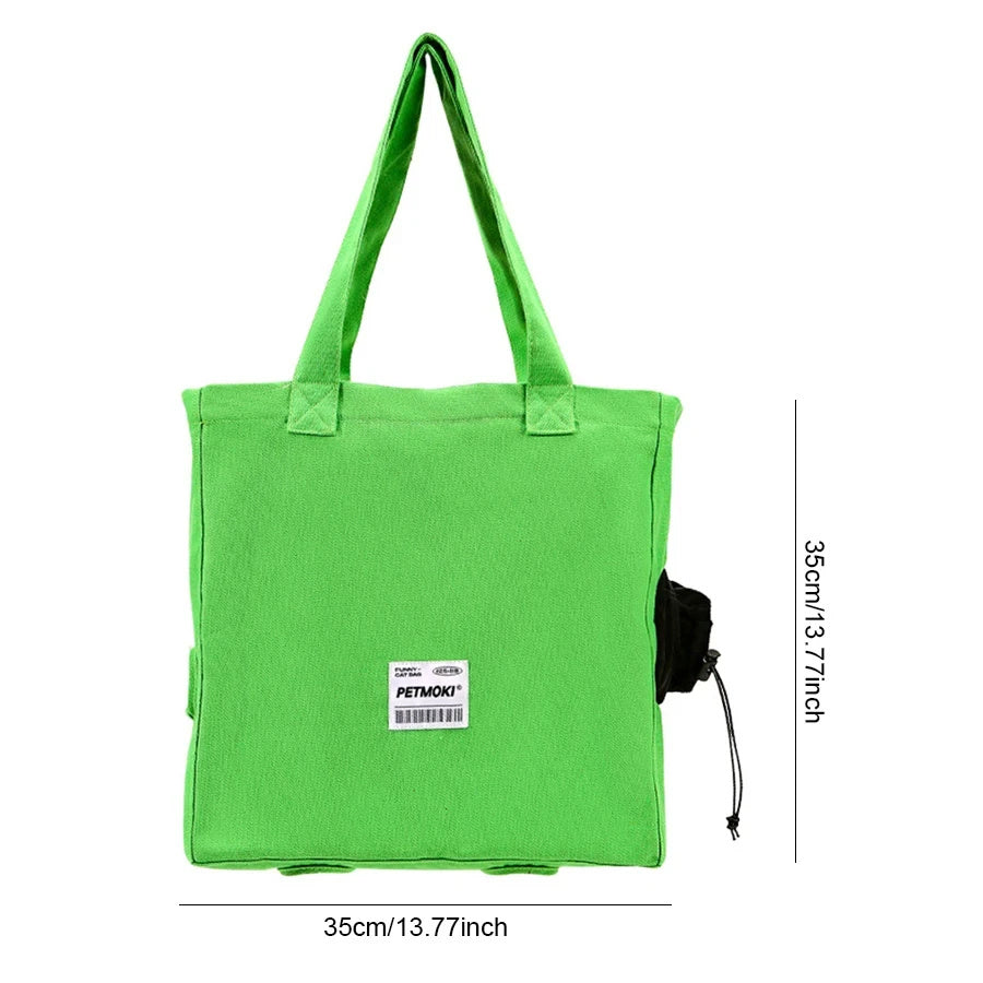 Large Capacity Pet Cat Bag Multifunctional Breathable Dog Carrier Pets DealSniper.net Probe Cat Bag Green
