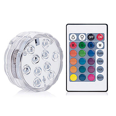 3 LEDs Underwater Light 16 Colors RGB IP68 Waterproof Swimming Pool Home Decor dealsniper-net Q1pc with controller