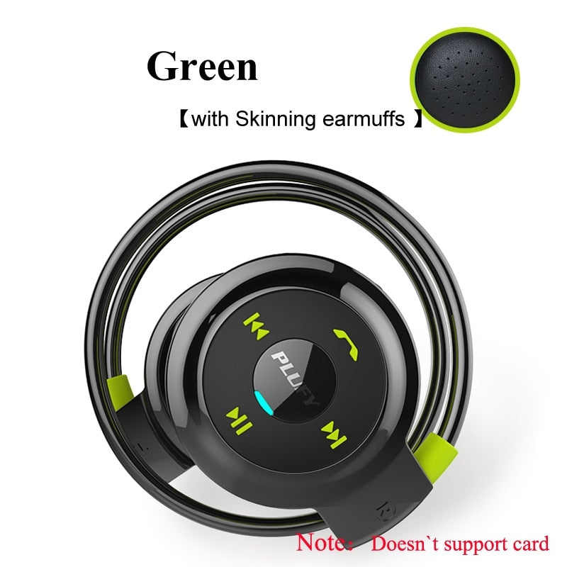 PLUFY Sports Bluetooth Headset Wireless Headphones Gadgets dealsniper-net Green