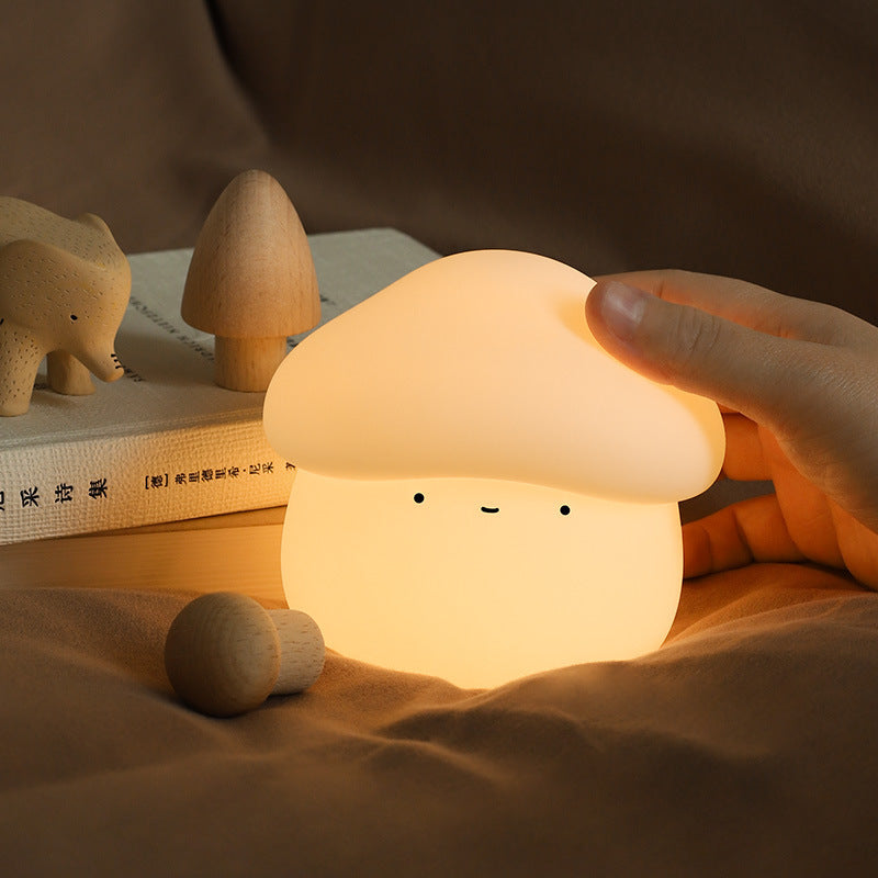 UNew Mushroom Small Night Lamp Cute Silicone Night Light Home Decor dealsniper-net