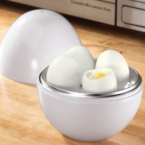 Capacity For 4 Eggs Microwave Egg Steamer Boiler Cooker Kitchen dealsniper-net Photo Color