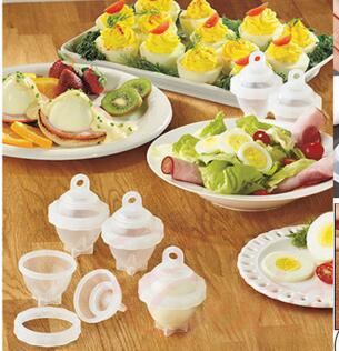 Hot 1 Set7 Piece Hard Boil Egg Cooker 6 Eggies Without Shells Kitchen DealSniper.net