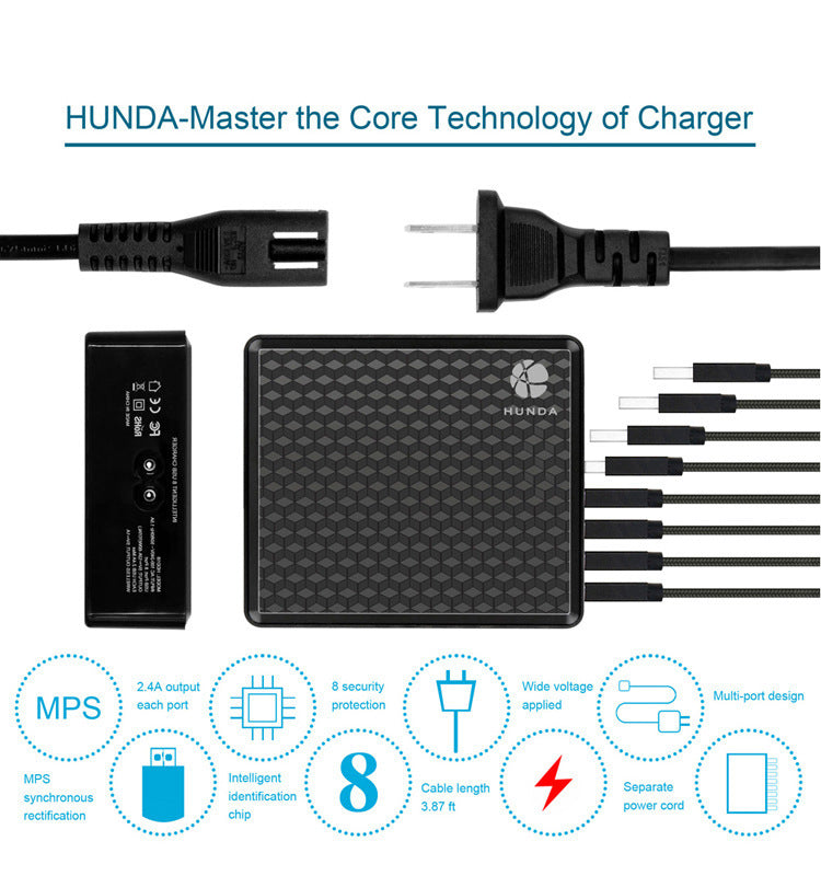 8-port USB universal power adapter for mobile phone Electronics DealSniper.net