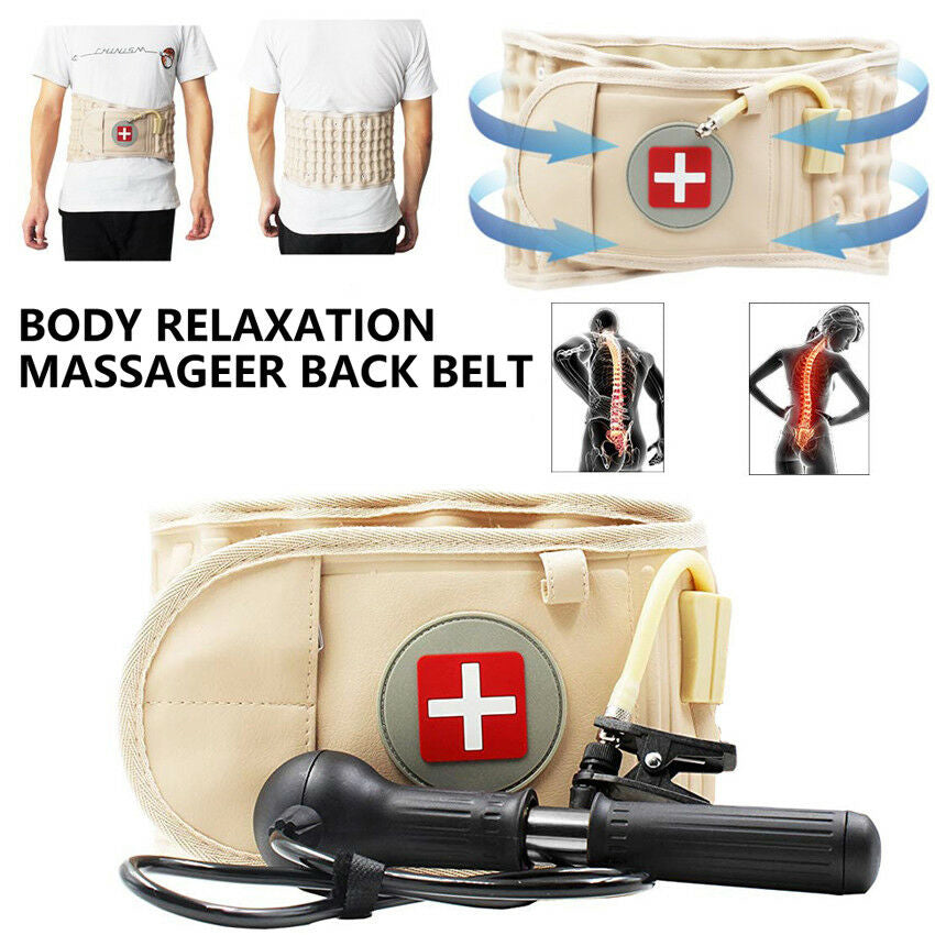 Lumbar Spinal-air Decompression Back Belt Gadgets dealsniper-net