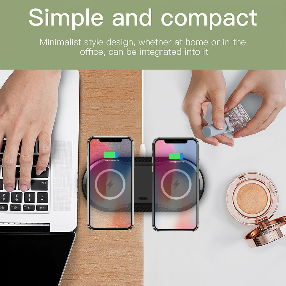 Wireless Charger Dual Mobile Phone Charger Electronics Gym From House