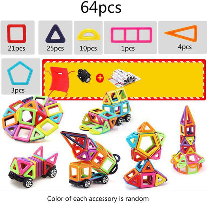 Magnetic building block toys Kids dealsniper-net 64pcs