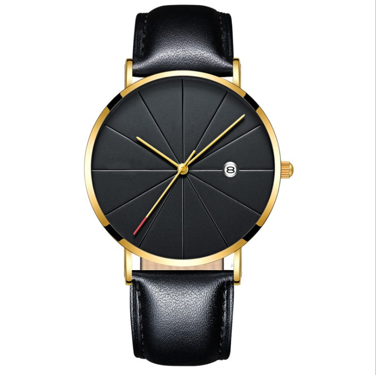 Simple calendar watch male creative waterproof quartz watch Jewelry DealSniper.net 13style
