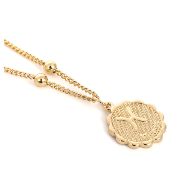 Constellation necklace Jewelry dealsniper-net Gold Pisces