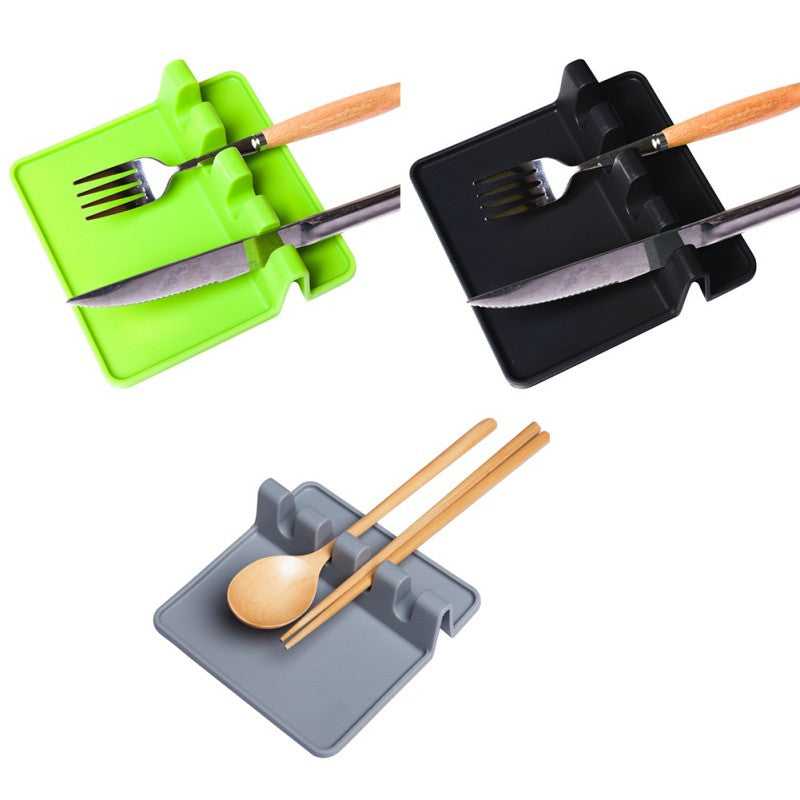 Kitchen Silicone Spoon Pad Spatula Mat Kitchen dealsniper-net