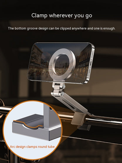 360-degree Rotating Folding Travel Mobile Phone Magnetic Bracket Gadgets Gym From House