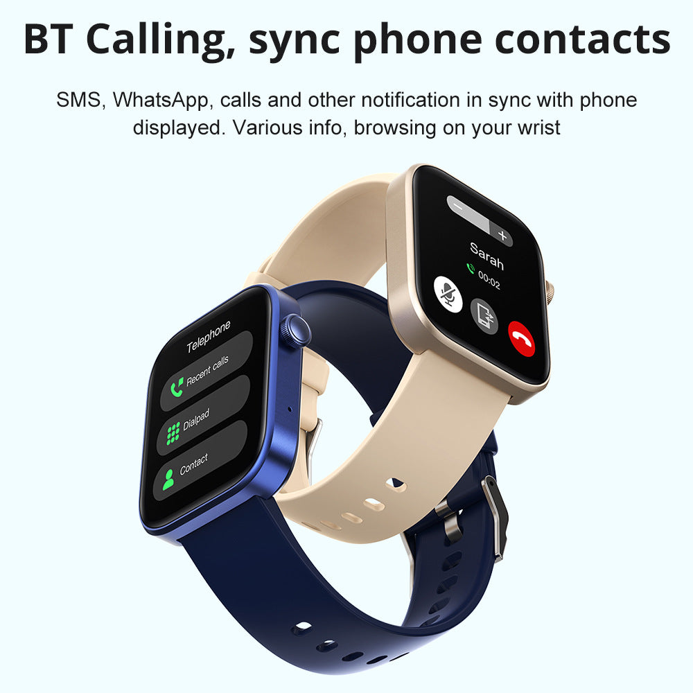 Sports Heart Rate Meter Step IP67 Waterproof Full Screen Smart Watch Jewelry Gym From House