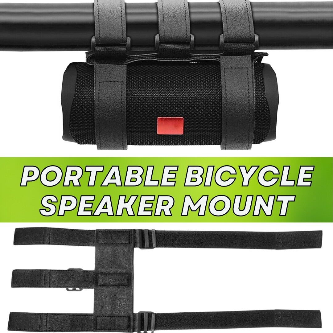 Bluetooth Speaker Mount Bike Adjustable Strap Accessories For Golf Cart Bicycle Outdoor DealSniper.net