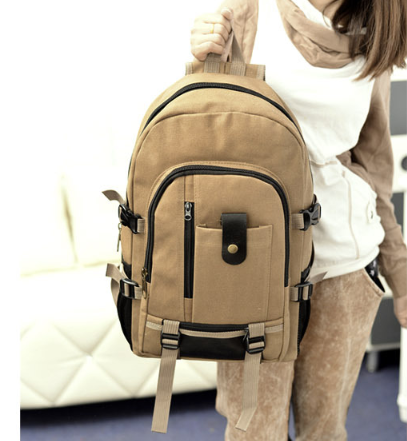 Men's Backpacks Canvas Backpack Student Bags Men DealSniper.net