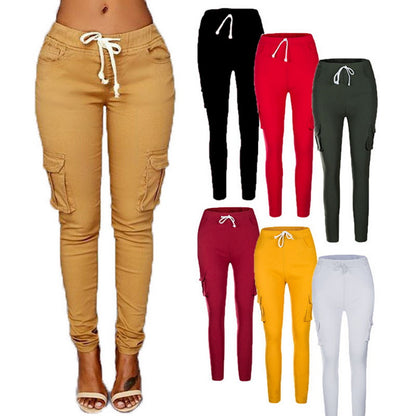 Women's multi-bag casual pants Women dealsniper-net