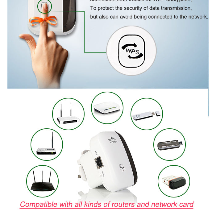 Wireless WiFi Repeater Wi-Fi Range Extender Electronics DealSniper.net