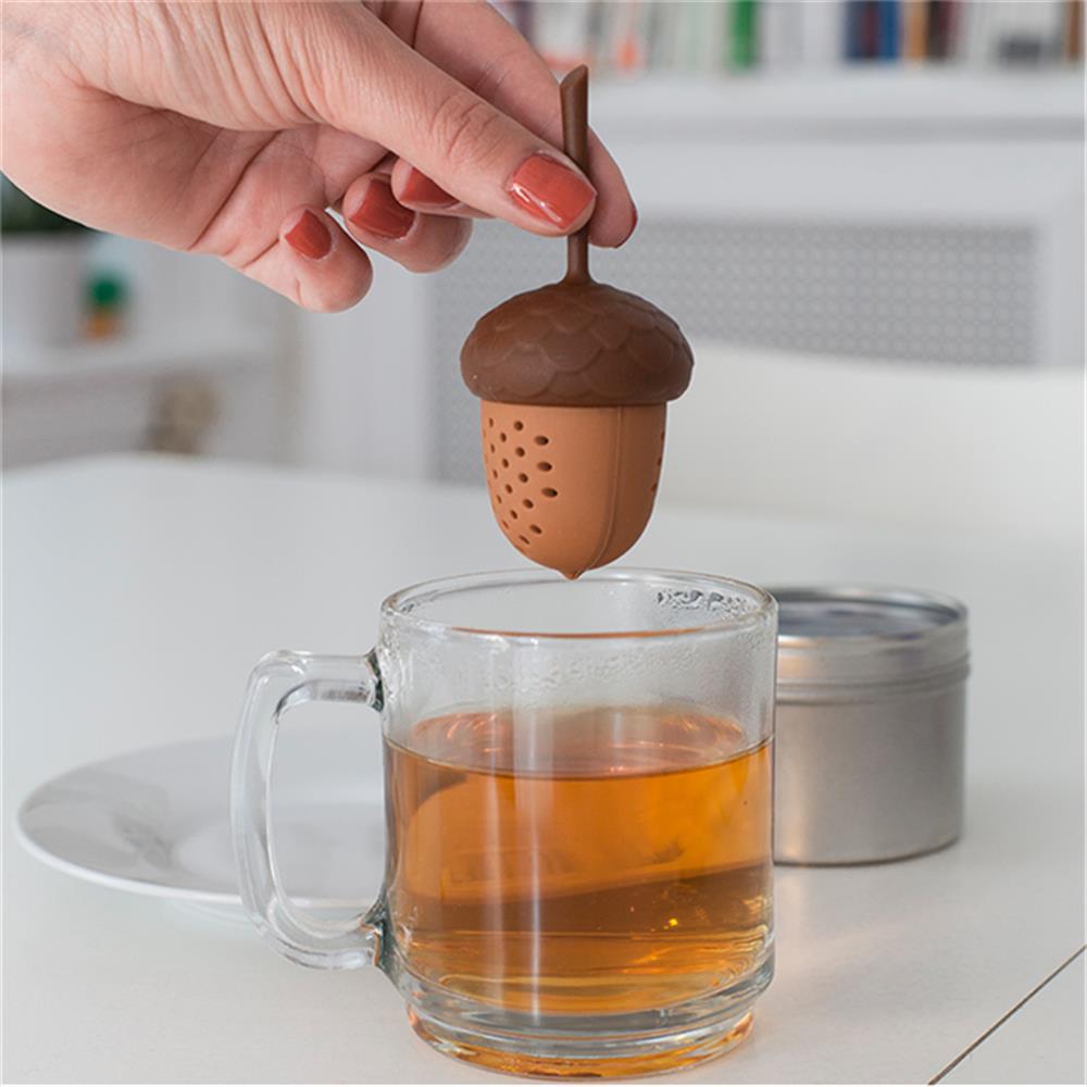 Silica Gel Tea Maker Tea Filter Kitchen DealSniper.net Chestnut