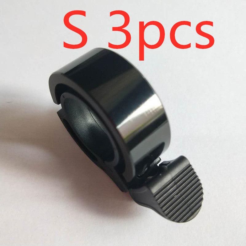 Aluminum Alloy Bicycle Bell For Children Adults Moutain Bike Cycling Outdoor DealSniper.net S Black 3pcs