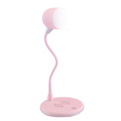 Three-in-one Night Light Wireless Speaker Charger Light Gadgets dealsniper-net Pink