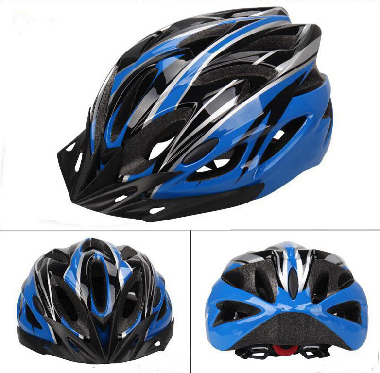 Bicycle helmet roller skating child helmet hard hat Sports dealsniper-net Blue black One size