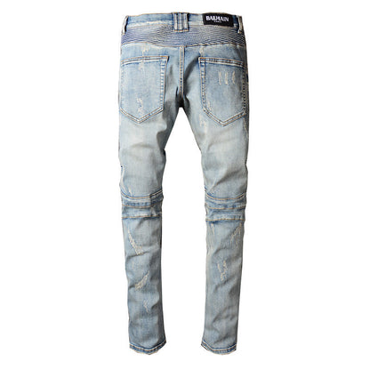 Ripped Biker Jeans Men dealsniper-net