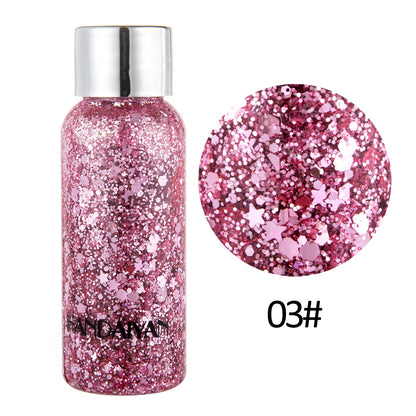 Eye Glitter Nail Hair Body Face Glitter Gel Art Heart Loose Sequins Beauty dealsniper-net Pink