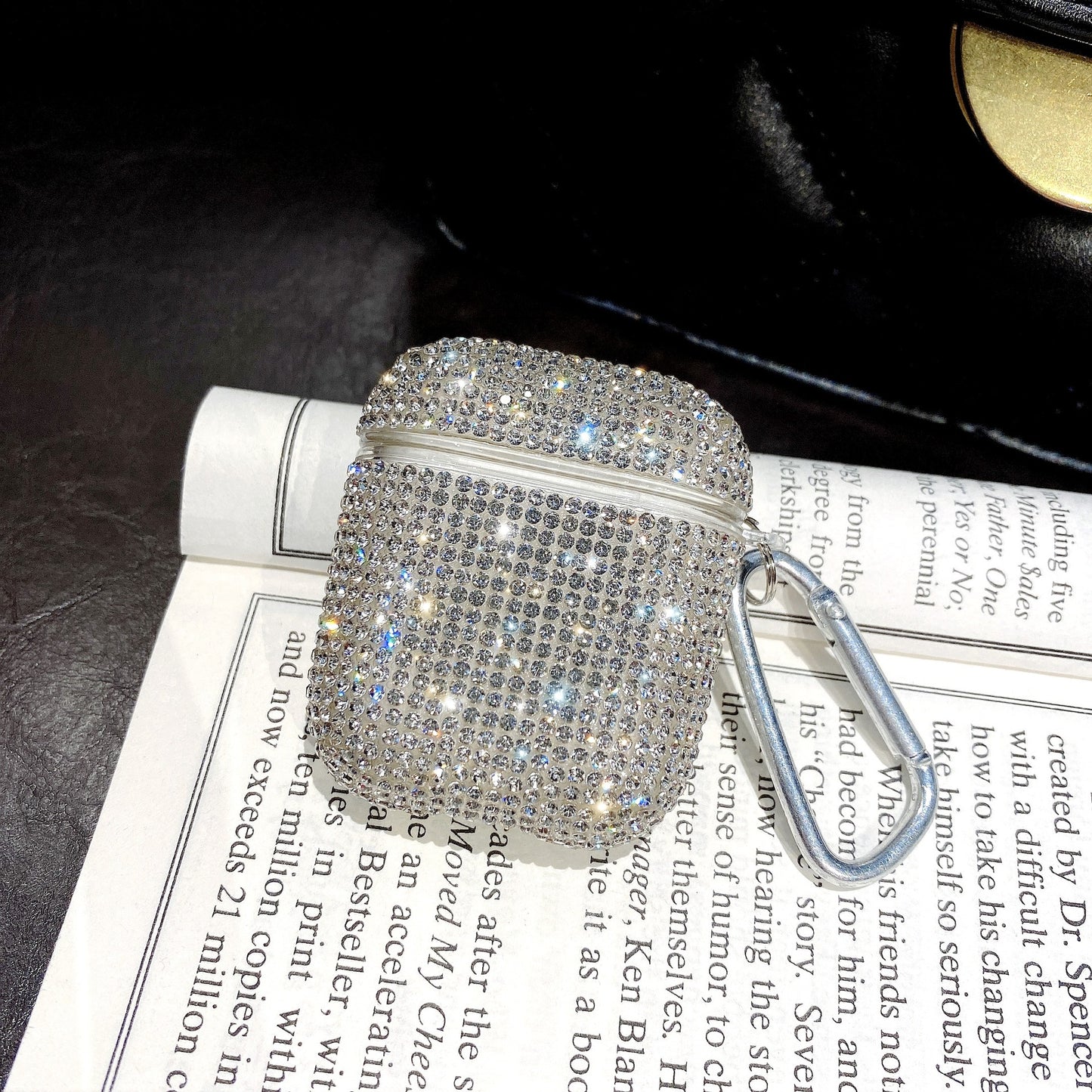 Rhinestone Drop-resistant Bluetooth Headset Protective Cover Electronics dealsniper-net