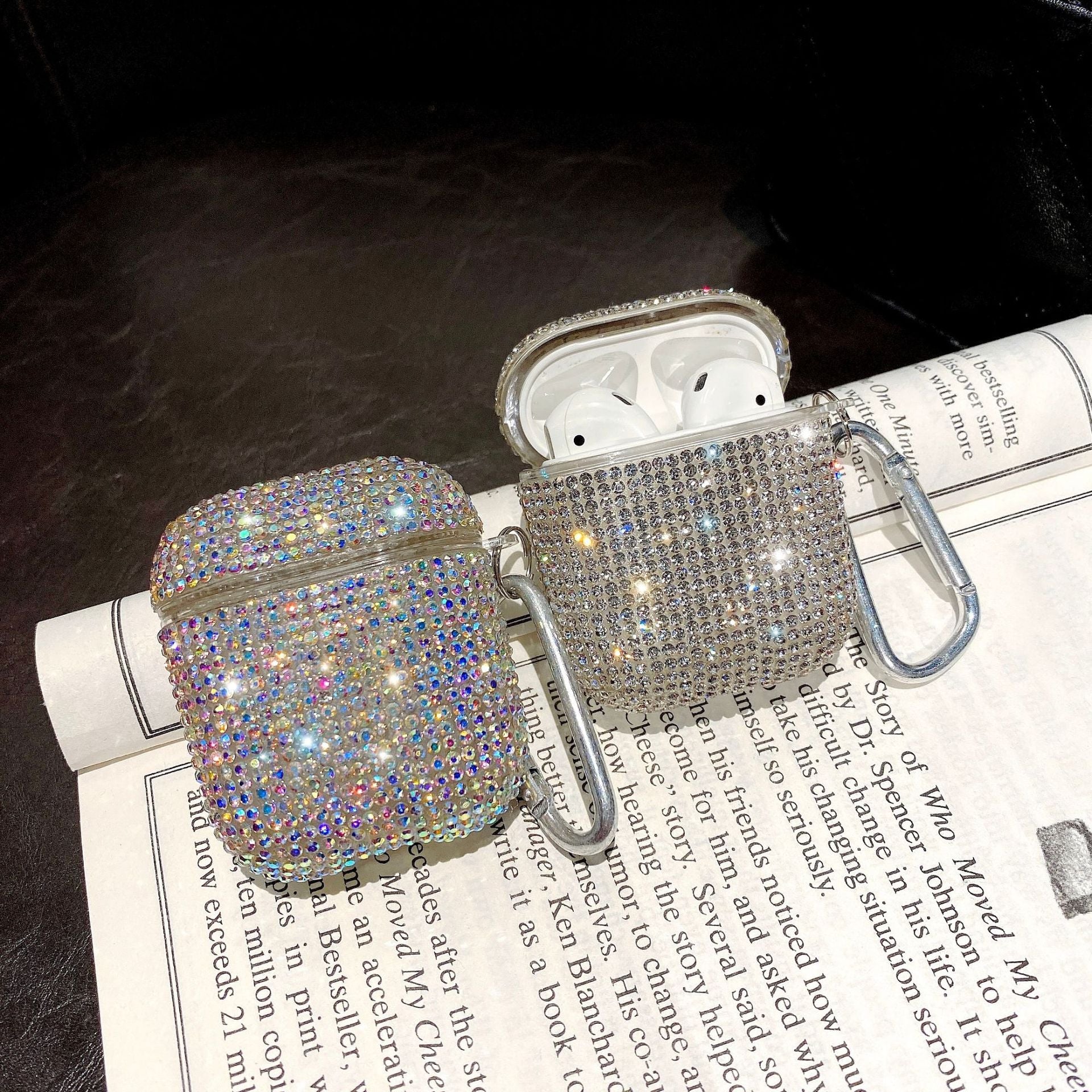 Rhinestone Drop-resistant Bluetooth Headset Protective Cover Electronics dealsniper-net
