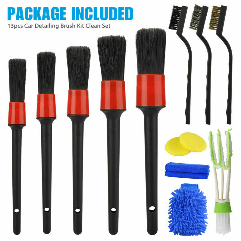 Car Detailing Brush Kits Set Engine Vehicle Wash Auto Rim Wheel Cleaning Tool Kit Vehicle dealsniper-net