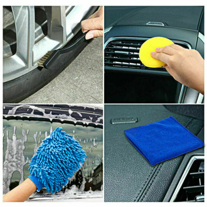 Car Detailing Brush Kits Set Engine Vehicle Wash Auto Rim Wheel Cleaning Tool Kit Vehicle dealsniper-net