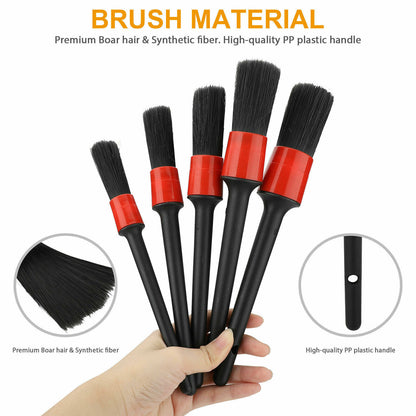 Car Detailing Brush Kits Set Engine Vehicle Wash Auto Rim Wheel Cleaning Tool Kit Vehicle dealsniper-net