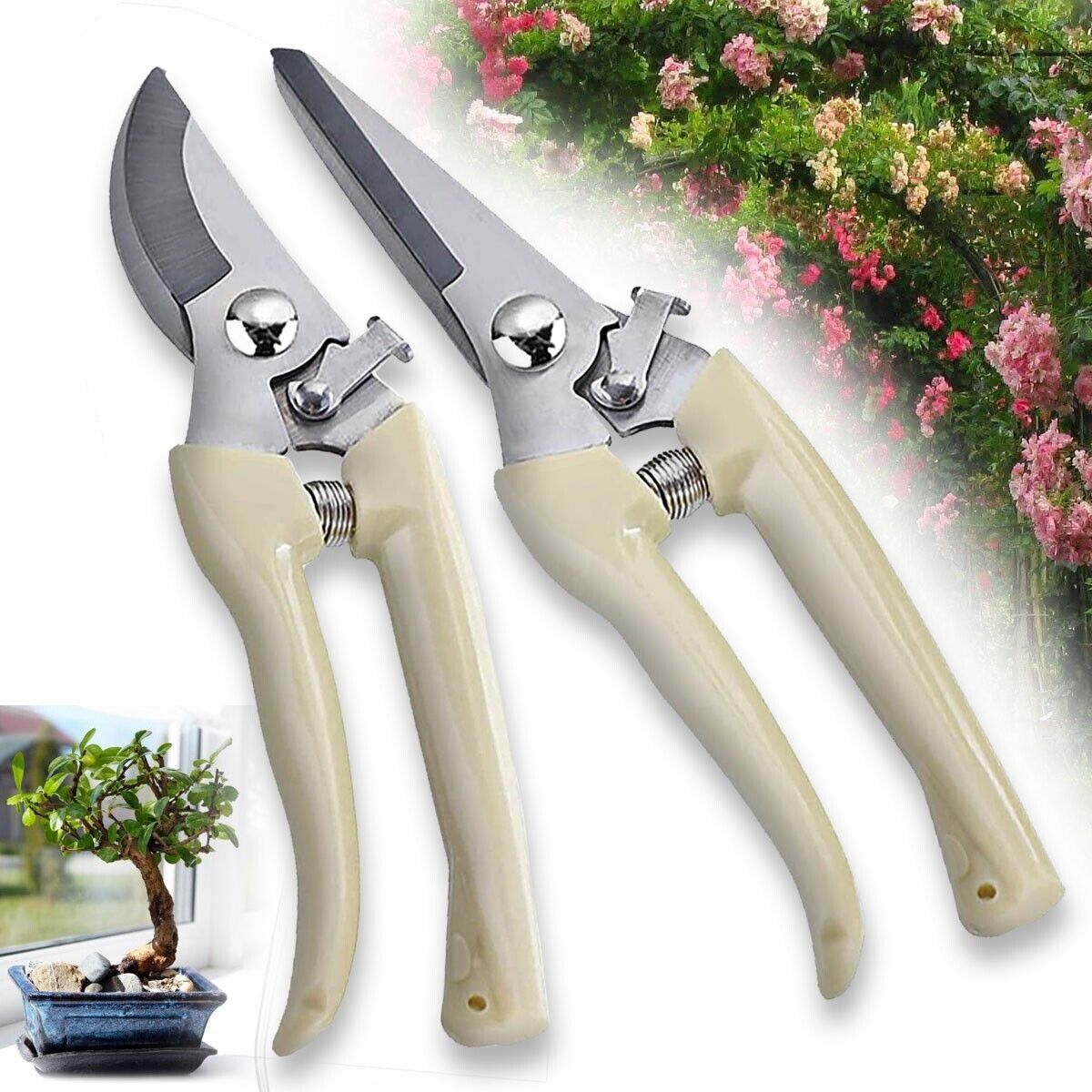 2 Pack Pruning Shears Cutter Home Gardening Plant Scissor Branch Garden Pruner Garden dealsniper-net