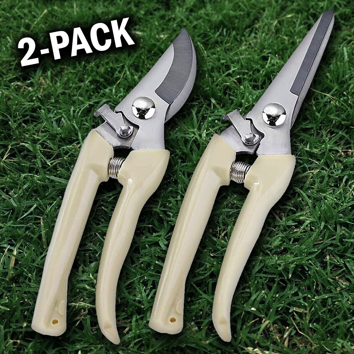 2 Pack Pruning Shears Cutter Home Gardening Plant Scissor Branch Garden Pruner Garden dealsniper-net