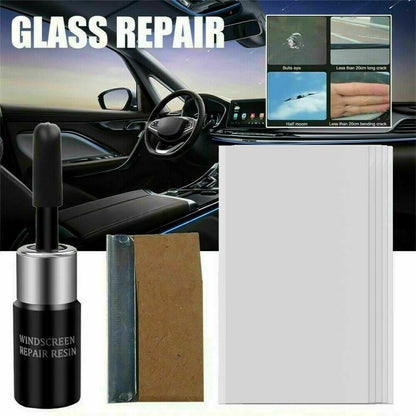 Car Glass Repair Kit Fix Car Glass Windshield Windscreen Chip Crack Repair Tools Vehicle dealsniper-net