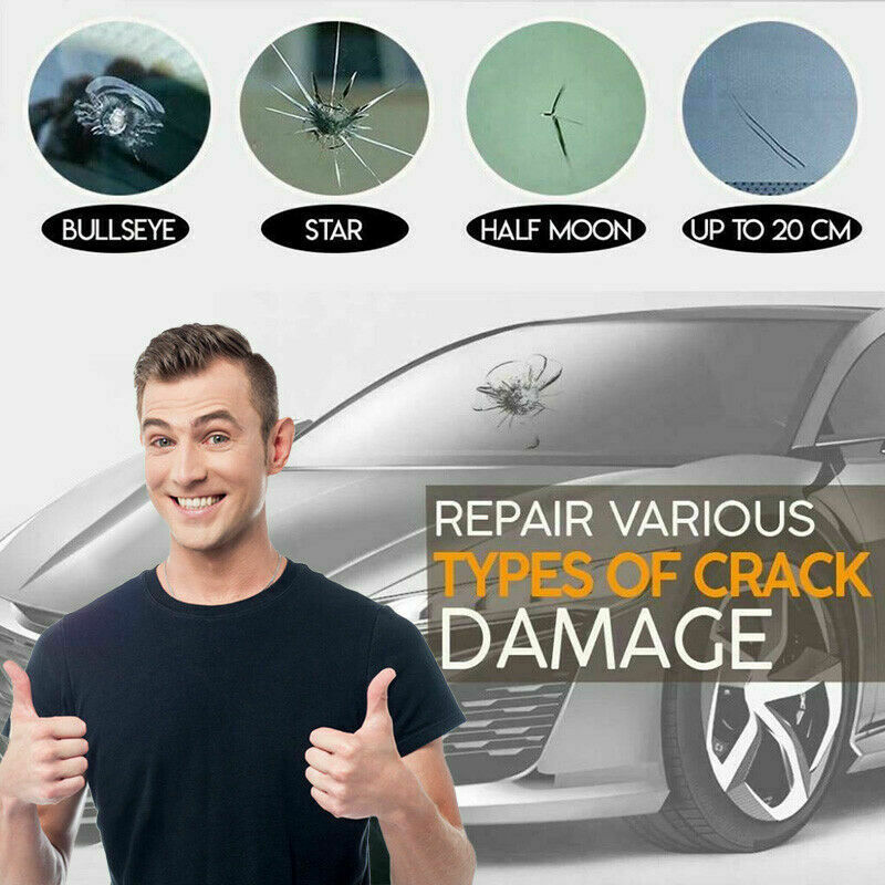 Car Glass Repair Kit Fix Car Glass Windshield Windscreen Chip Crack Repair Tools Vehicle dealsniper-net