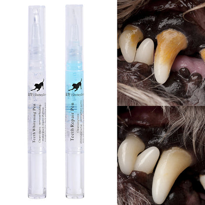 Pet Teeth Repairing Kit For Dog Cat Teeth Cleaning Pen Kit Pets Gym From House