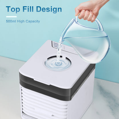 4 In 1 Personal Portable Cooler AC Air Conditioner Unit Air Fan Humidifier 4 In 1 Upgraded Portable Air Conditioner Cooling Fan 3 Speed Home Office Tent Home dealsniper-net