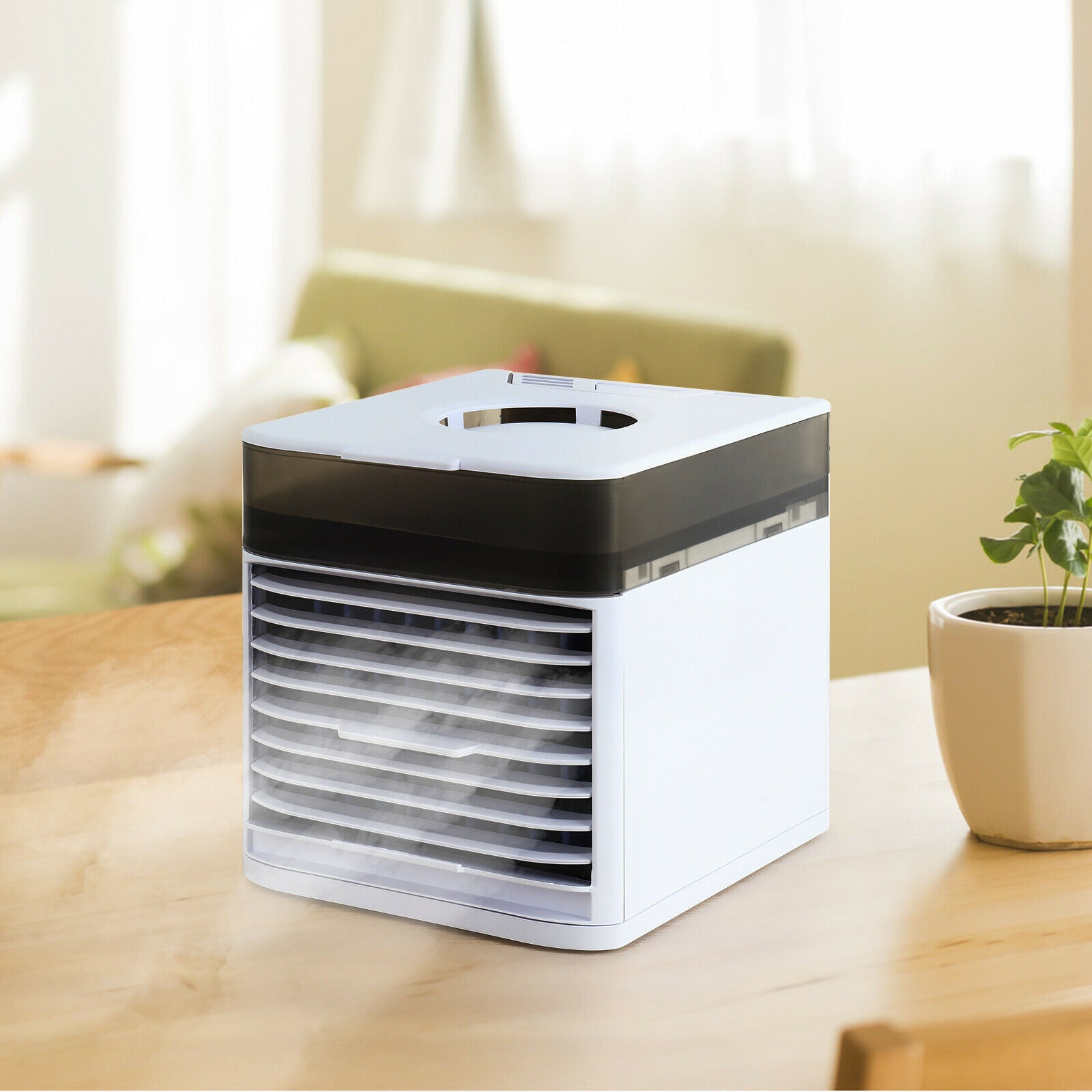 4 In 1 Personal Portable Cooler AC Air Conditioner Unit Air Fan Humidifier 4 In 1 Upgraded Portable Air Conditioner Cooling Fan 3 Speed Home Office Tent Home dealsniper-net